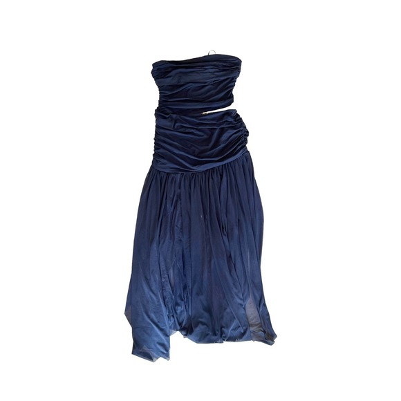 hello molly dark blue dress HELLO MOLLY Since I Met You Maxi Dress Ink